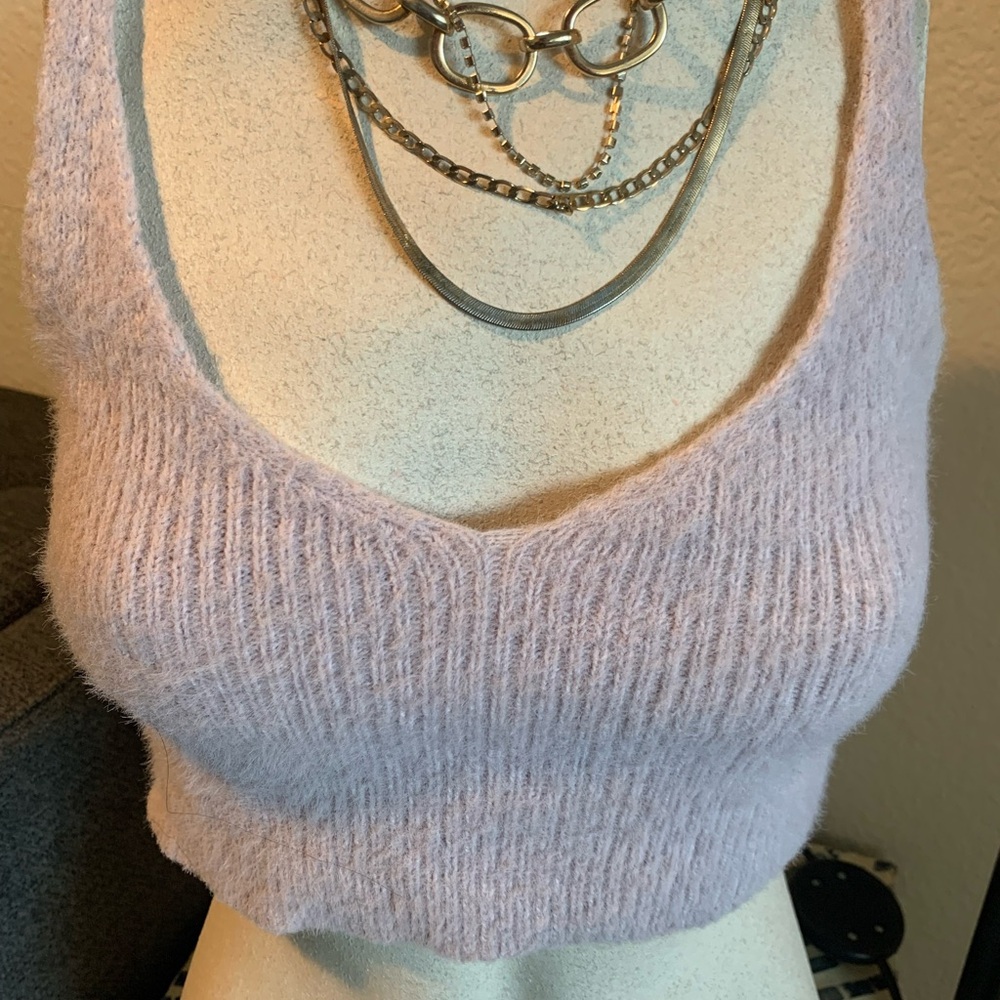 Tiger Mist Soft Lilac Knit Top